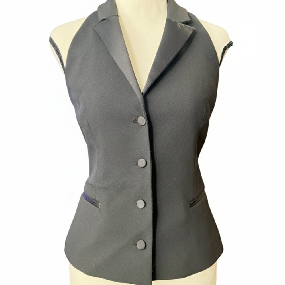 Size Small Zara Basic Tuxedo Top Black